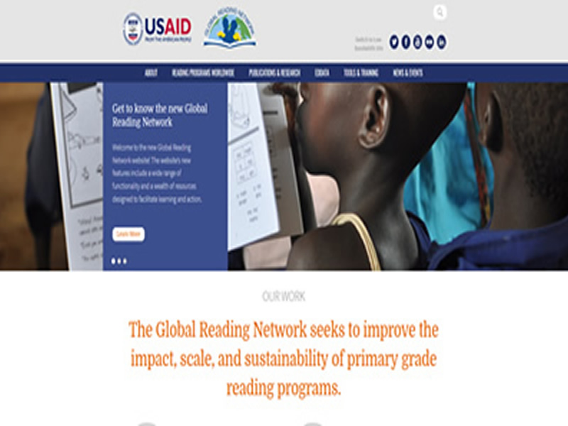 Websamples- Global Reading Network Home Content Box